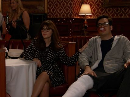 Jess Day's Swans shirtdress on New Girl