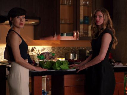 Joss Carver's Black V-Neck Dress on Mistresses