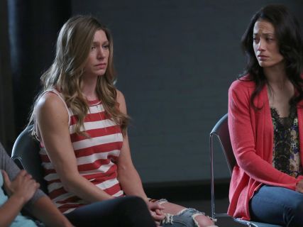 Joss Carver's Red Striped Tank Top on Mistresses