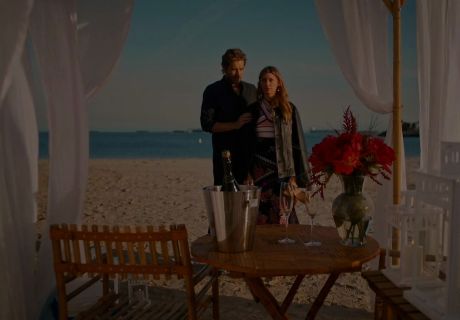 Joss Carver's Striped Ribbed Cross-Front Top, Multicolor on Mistresses