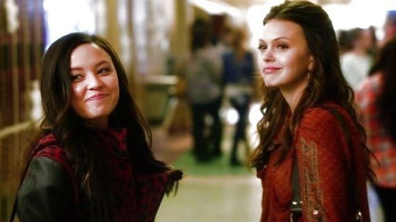 Julia's Animal Print Coat With Leather Sleeves on Star Crossed