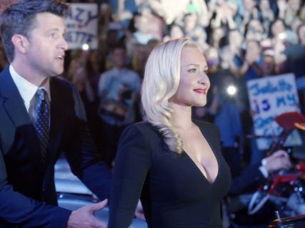 Juliette Barnes' Long Embellished V-Neck Dress on Nashville