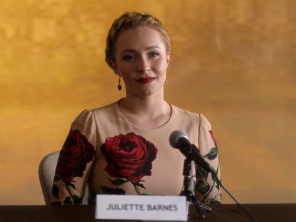 Juliette Barnes' Rose Print Dress on Nashville