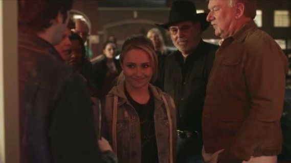 Juliette Barnes's Adam Hooded Denim Jacket on Nashville