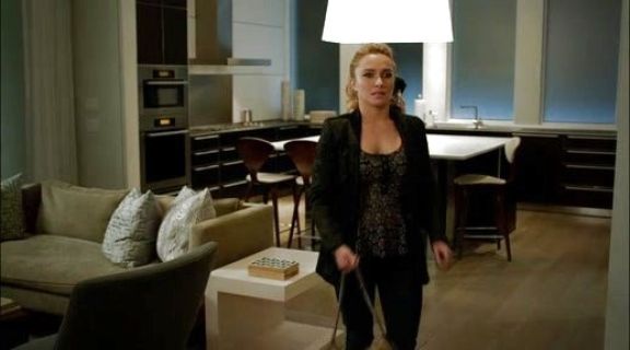 Juliette Barnes's Biker Chain-Detailed Hobo Bag on Nashville
