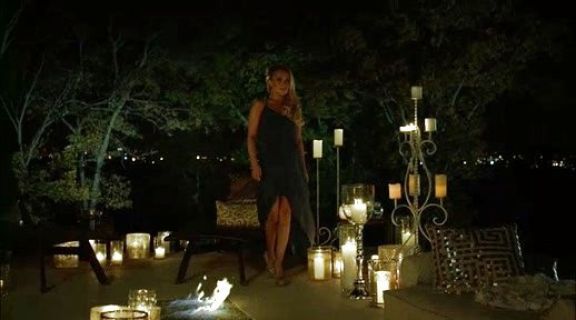 Juliette Barnes's Hi Low Vintage Black Strap Dress on Nashville