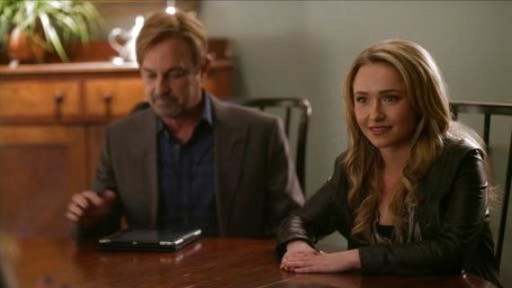 Juliette Barnes's Hooded Leather Jacket on Nashville