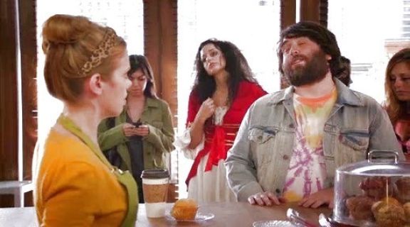 June Colburn's Leopard Ribbon Headband on Don't Trust the B---- in Apartment 23