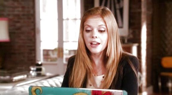 June Colburn's Rigby Saddle Bag on Don't Trust the B---- in Apartment 23