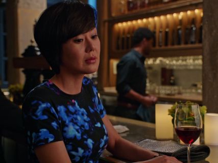 Karen Kim's Blue Printed Dress on Mistresses