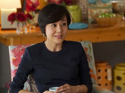 Karen Kim's Pinstripe Crop Top on Mistresses