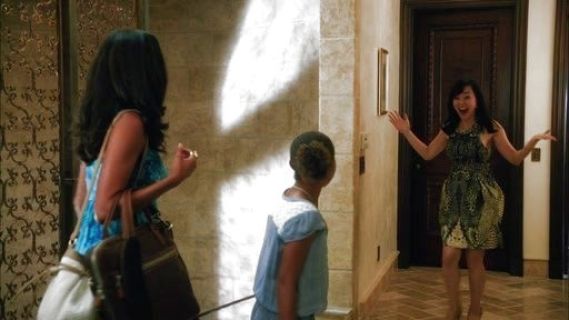 Karen Kim's Round Neck Open-Back Party Dress on Mistresses