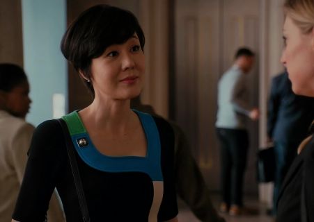 Karen Kim's Tailored Dress with Multicolored Trim and Stud Embellishment on Mistresses