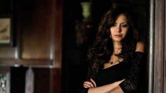 Katherine Pierce's Cold Shoulder Sleeve Top on The Vampire Diaries