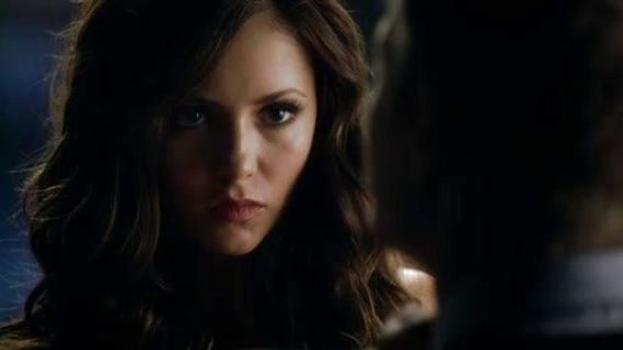 Katherine Pierce's Printed Daisy Waist Dress on The Vampire Diaries
