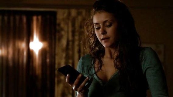 Katherine Pierce's Sophia Three-Quarter Sleeve Henley on The Vampire Diaries