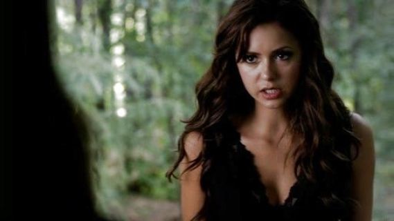 Katherine Pierce's V Neck Lace Tank Top on The Vampire Diaries