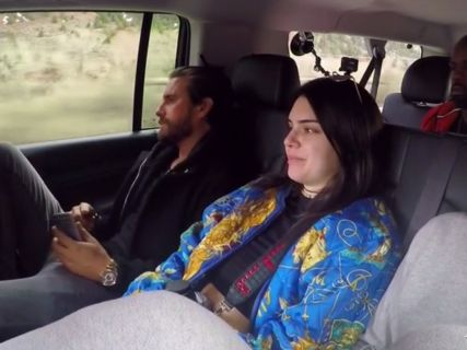 Kendall Jenner's Blue Printed Bomber Jacket on Keeping Up With The Kardashians