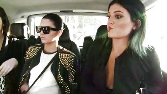 Kendall Jenner's Leather Trim Linen Top on Keeping Up With The Kardashians
