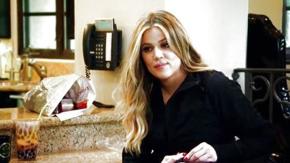 Khloe Kardashian's Faux Wrap Blouse on Keeping Up With The Kardashians