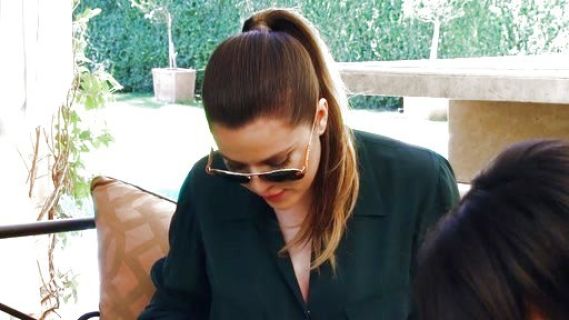 Khloe Kardashian's Silk Button Down Blouse on Keeping Up With The Kardashians