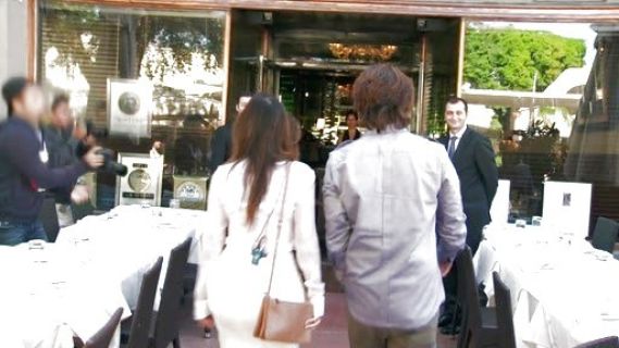 Kim Kardashian's Brown Lambskin 'Trio' Crossbody Ba on Kourtney and Kim Take Miami