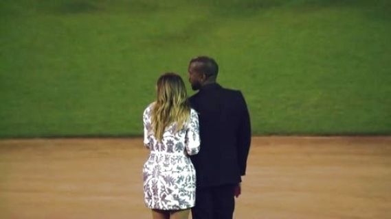 Kim Kardashian's Fall 2013 Printed Dress on Keeping Up With The Kardashians