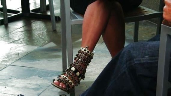 Kim Kardashian's Spring 2009 Python And Bell Sandals on Keeping Up With The Kardashians