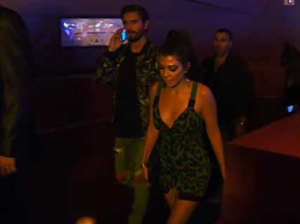 Kourtney Kardashian's Green Camo Dress on Keeping Up With The Kardashians