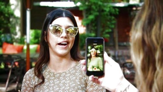 Kourtney Kardashian's Nastasya Metal Cat-Eye Sunglasses on Keeping Up With The Kardashians