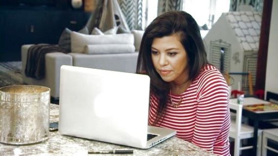 Kourtney Kardashian's Rib Bianca Dress on Keeping Up With The Kardashians