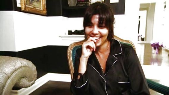 Kourtney Kardashian's The Afterhours Satin Pajama on Keeping Up With The Kardashians