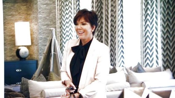 Kris Jenner's Arie Tie Neck on Keeping Up With The Kardashians