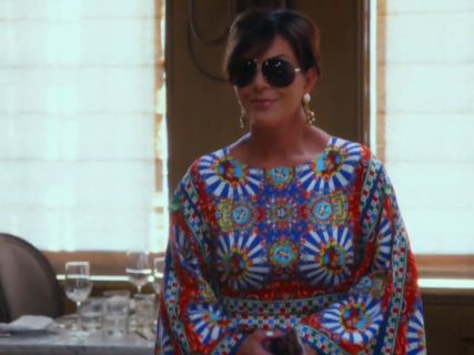 Kris Jenner's Kaleidoscope Print Dress on Keeping Up With The Kardashians