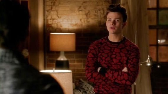 Kurt Hummel's Leopard-Print Knit Sweater on Glee