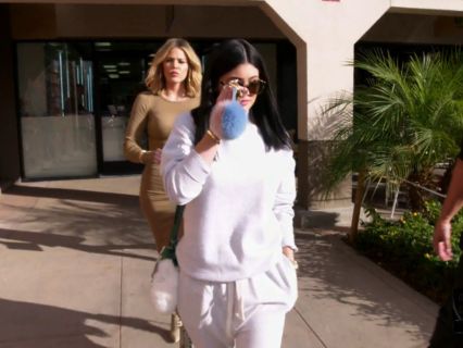 Kylie Jenner's Lace Up Sweatshirt on Keeping Up With The Kardashians