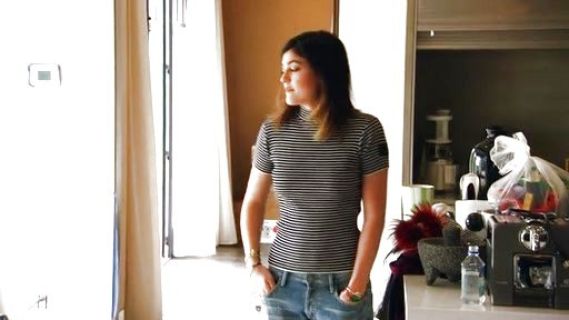 Kylie Jenner's Striped Short Sleeve Pullover on Keeping Up With The Kardashians