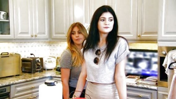 Kylie Jenner's Vinyl A-Line Skirt on Keeping Up With The Kardashians