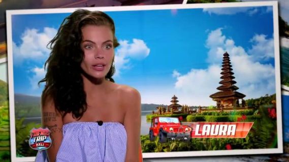 Laura's Striped Off-Shoulder Crop Top