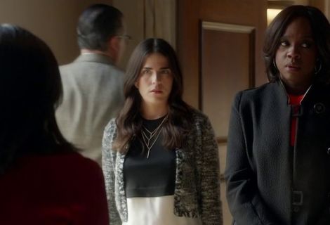 Laurel Castillo's Palmer Knit & Silk Layered Top on How to Get Away With Murder