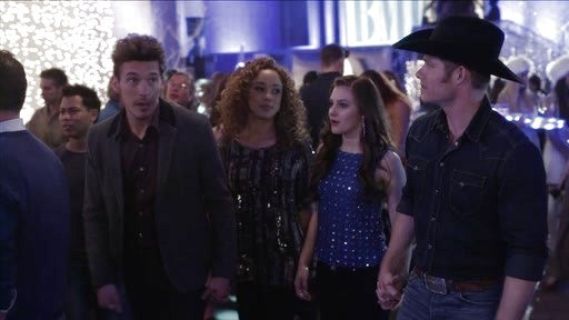 Layla Grant's Damara Embellished Crochet Top on Nashville