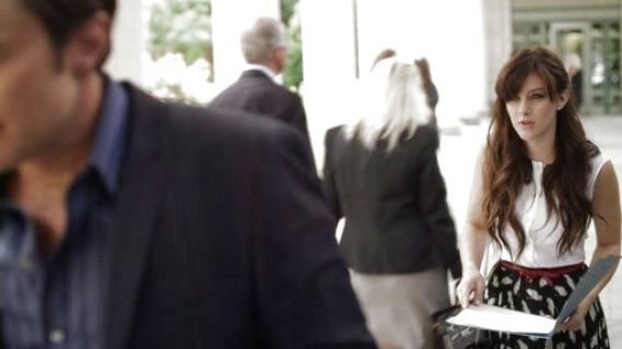 Layla Grant's Lace & Imitation Pearl Collar Blouse on Nashville