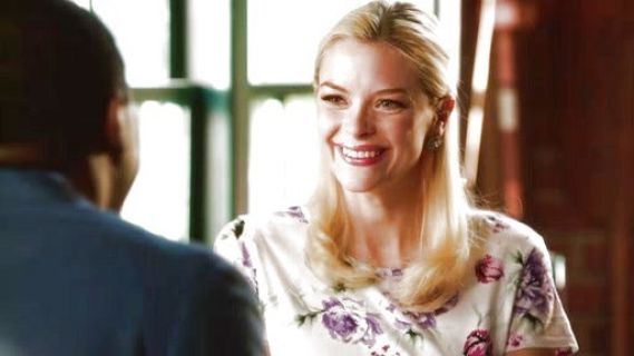 Lemon Breeland's Maternity Exclusive Skater Dress in Floral Print on Hart of Dixie