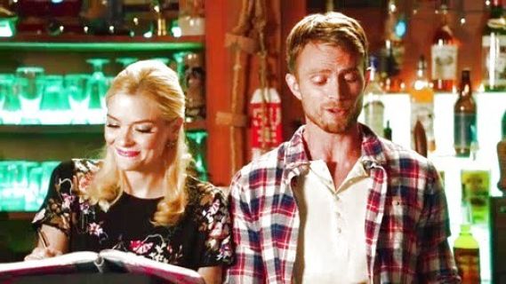 Lemon Breeland's Maternity Midi Skater Dress with Large Floral on Hart of Dixie