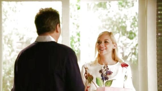 Lemon Breeland's Maternity Shift Dress In Botanical Print on Hart of Dixie
