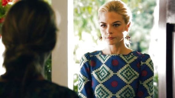Lemon Breeland's Printed Faille Dress on Hart of Dixie