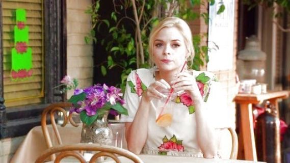 Lemon Breeland's Smock Dress In Rose Print on Hart of Dixie