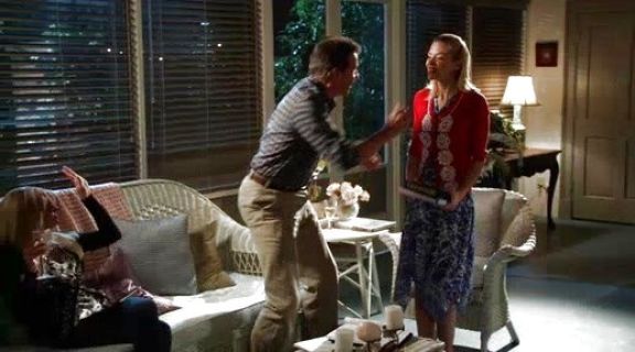 Lemon Breeland's Twist Neck Print Silk Dress on Hart of Dixie