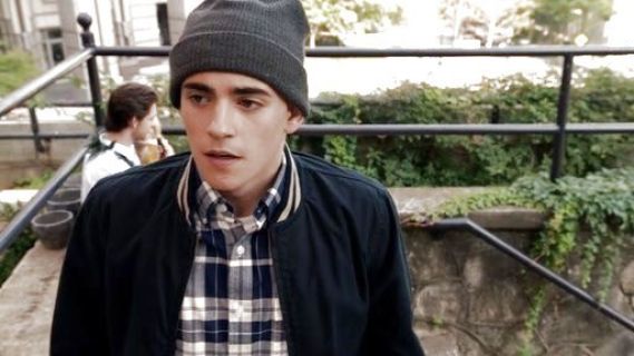 Leo Roth's Wallace & Barnes Baseball bomber jacket in Japanese cotton on Red Band Society