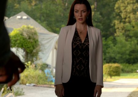 Lily Salvatore's Rena Lace Peplum Top on The Vampire Diaries